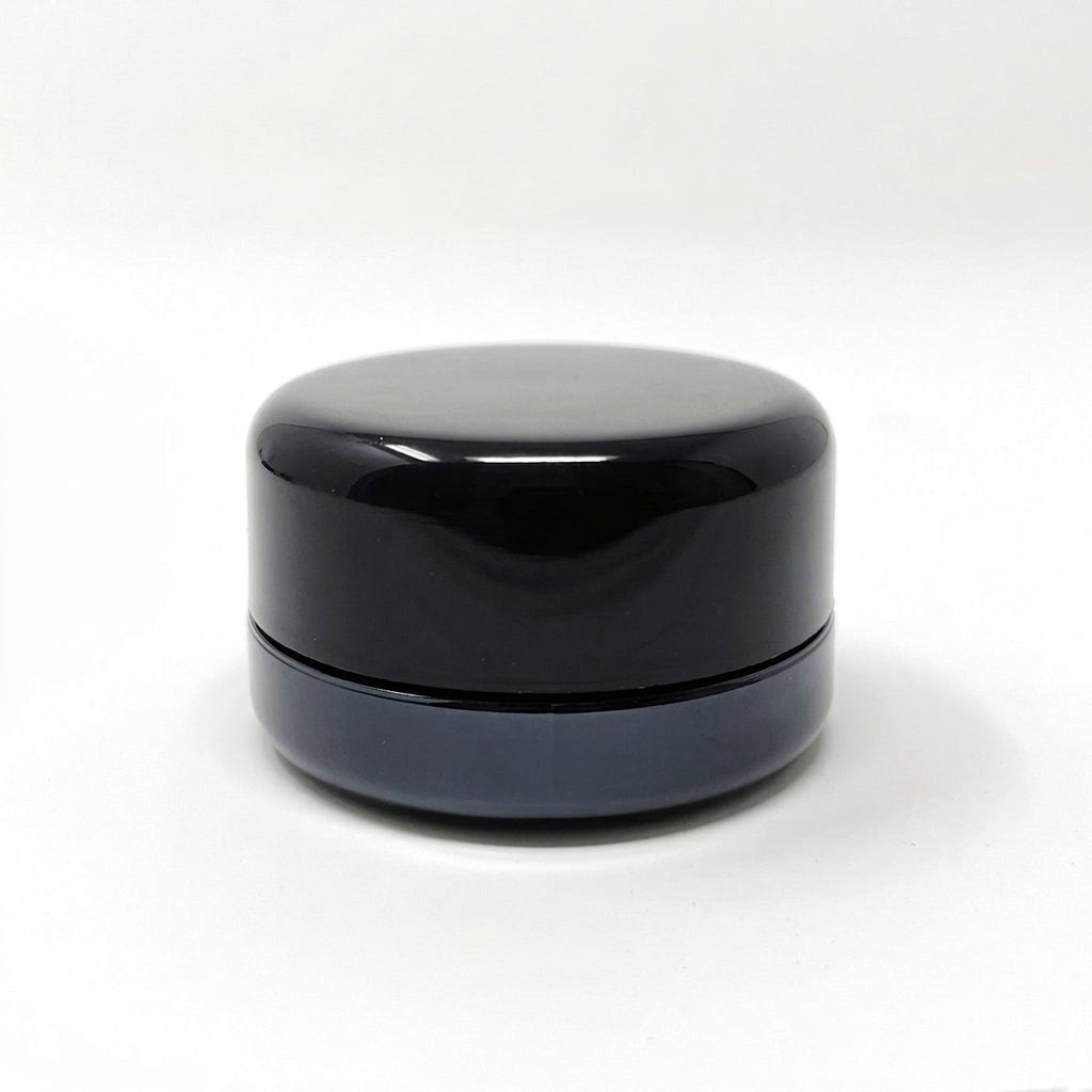 7ml UV Resistant Round Bottom Jar with Child Resistant Black Lids