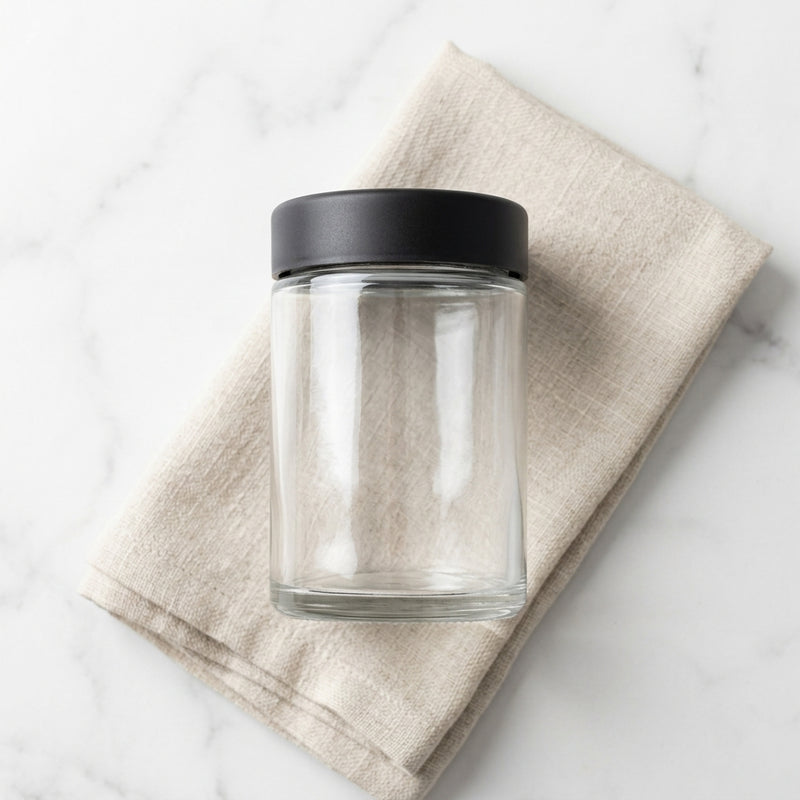 5oz Glass Jar with Black CR Lid