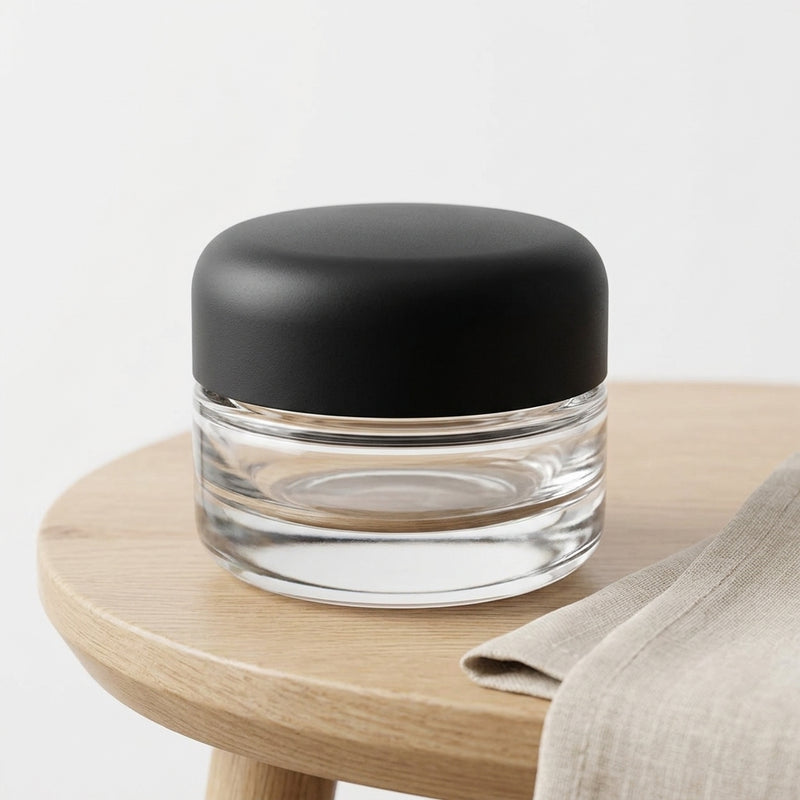 9ml Round Bottom Child Resistant Glass Jar with Lids