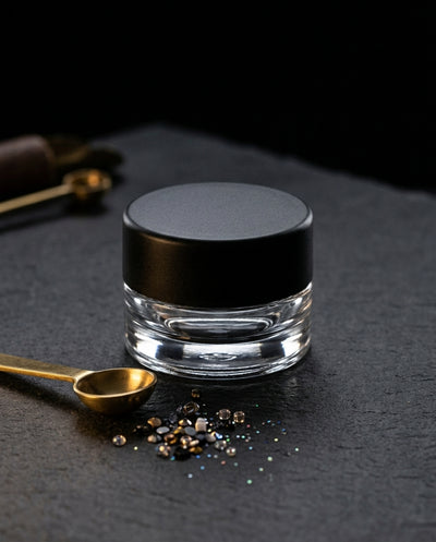 5ml Child Resistant Jar with Black Lids — in craft-studio context