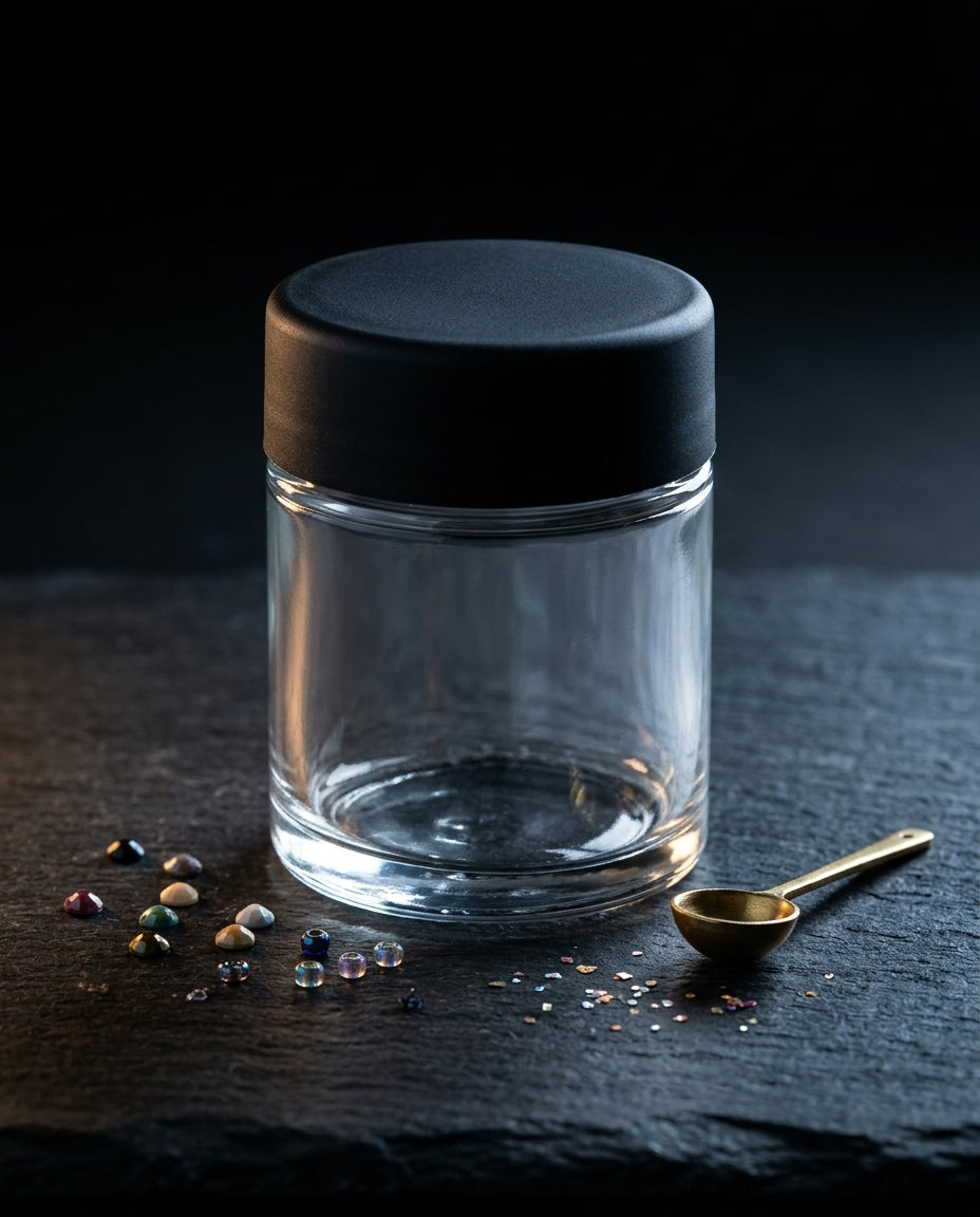 6ml Glass No-Neck Jar — in craft-studio context