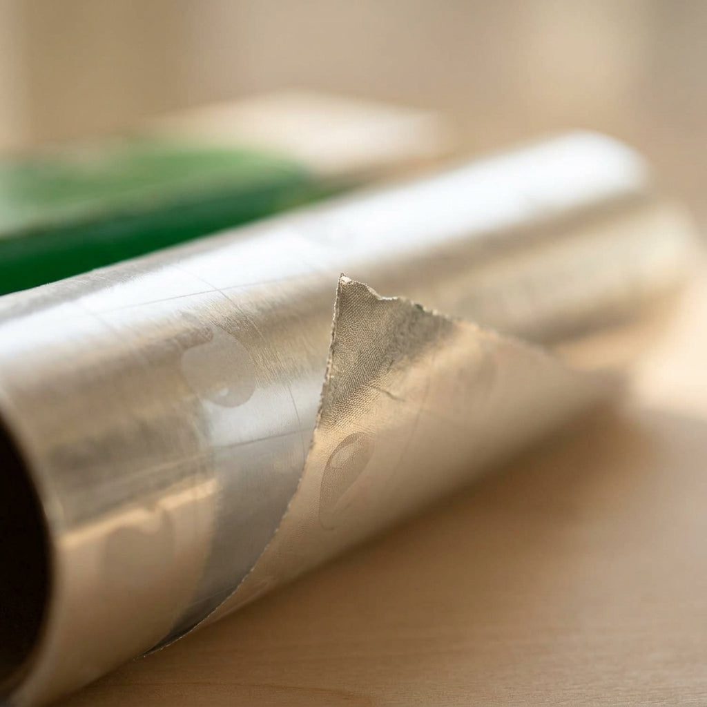 Kraft & Kitchen Wrap Foil Backed Parchment — material and finish detail