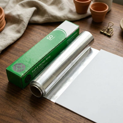 Kraft & Kitchen Wrap Foil Backed Parchment — size reference
