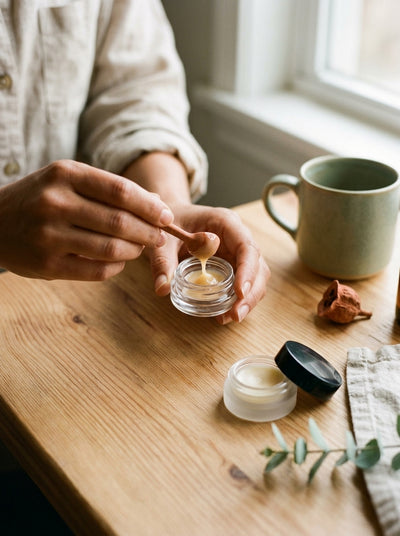 7ml Screw Top Jars with Lids — in use on a craft bench
