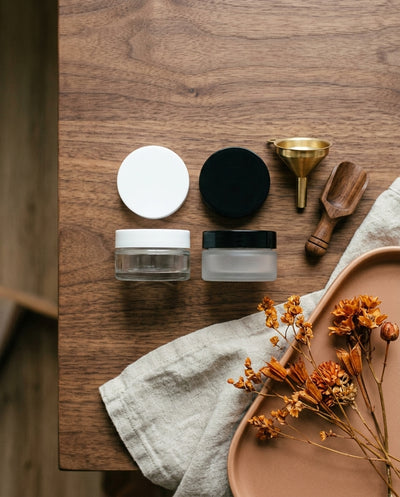 7ml Screw Top Jars with Lids — workspace flatlay