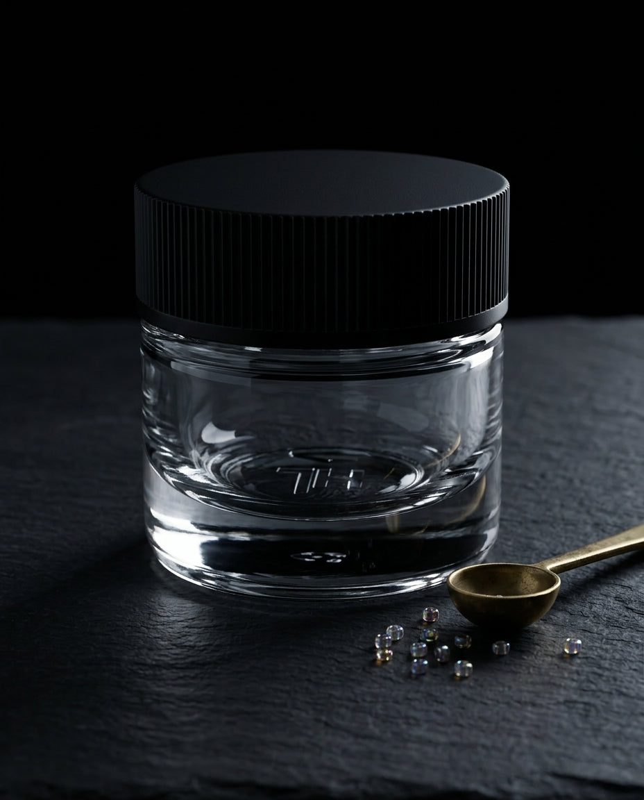 5ml Screw Top Jar with Black Lids — in craft-studio context