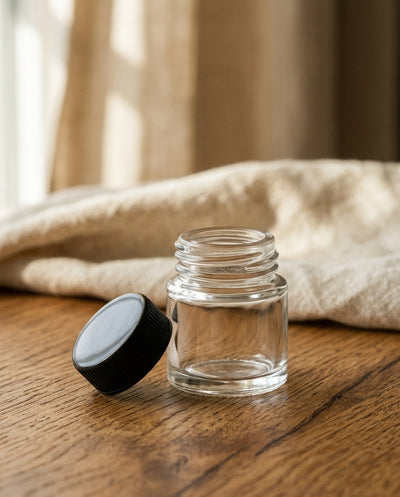 5ml Screw Top Jar with Black Lids — product shot