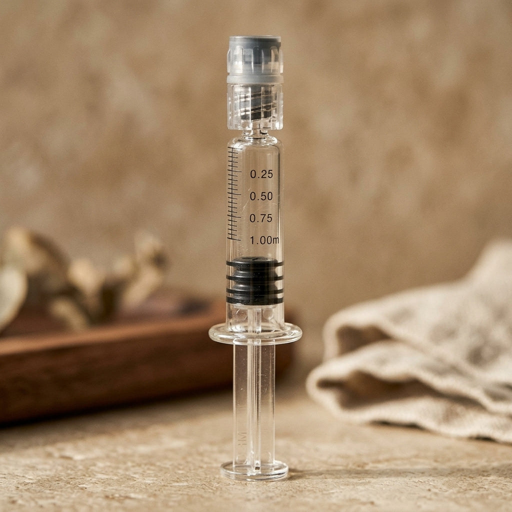 1ml Glass Syringe — material and finish detail