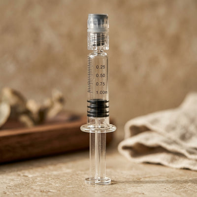 1ml Glass Syringe — material and finish detail