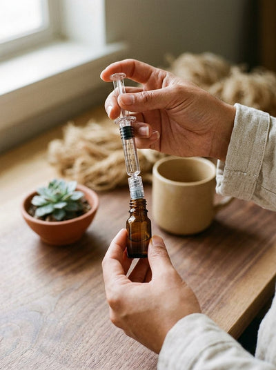 1ml Glass Syringe — in use on a craft bench
