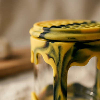 3oz Honey Jar with Silicone Jacket — material and finish detail