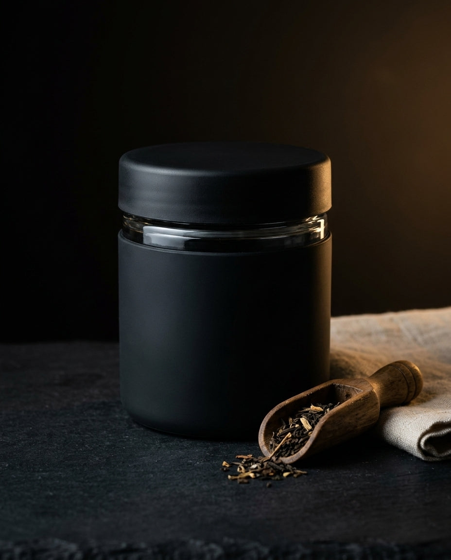5oz Jar with Silicone Jar Jacket and Secret Container — in craft-studio context