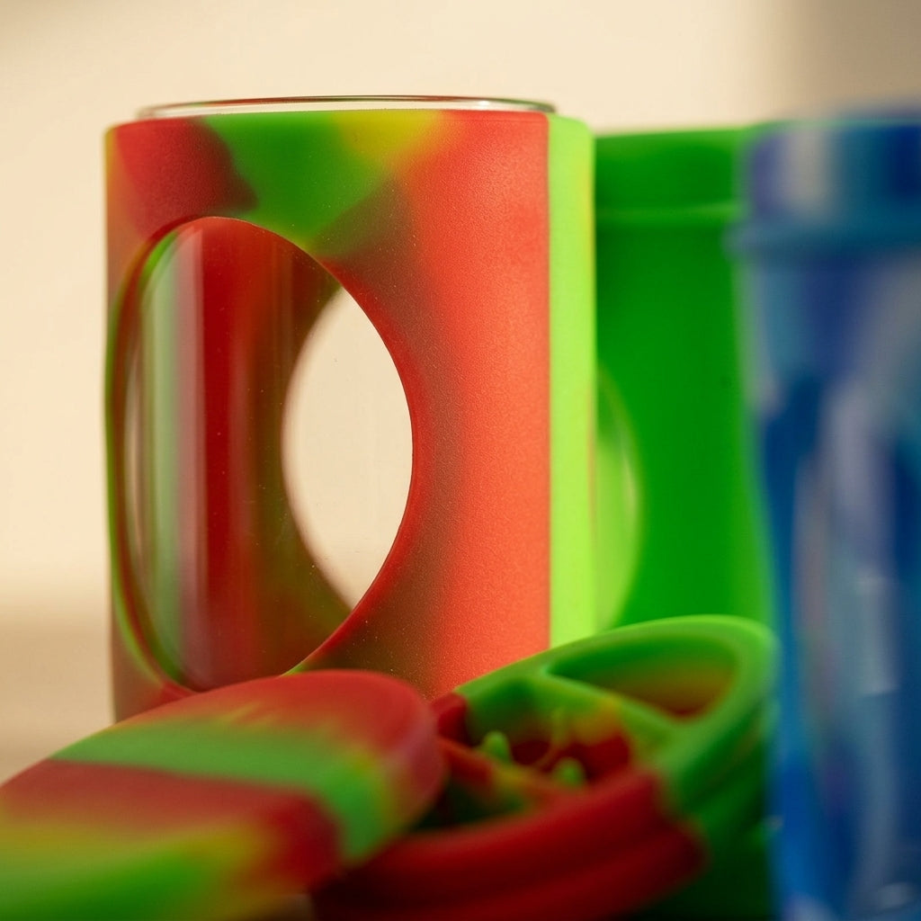 5oz Jar with Silicone Jar Jacket and Secret Container — material and finish detail