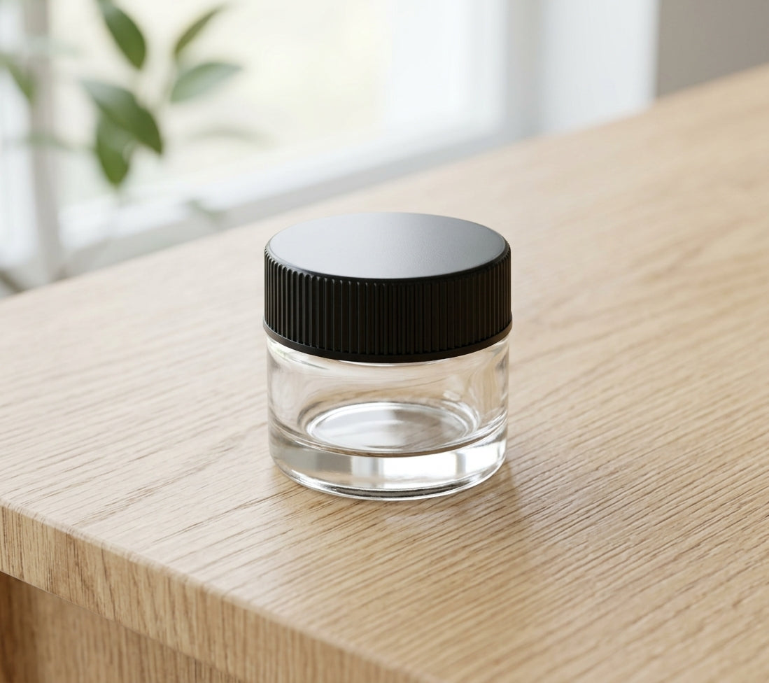 5ml Screw Top Jar with Black Lids
