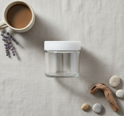 6ml Glass No-Neck Jar - Overhead Flatlay