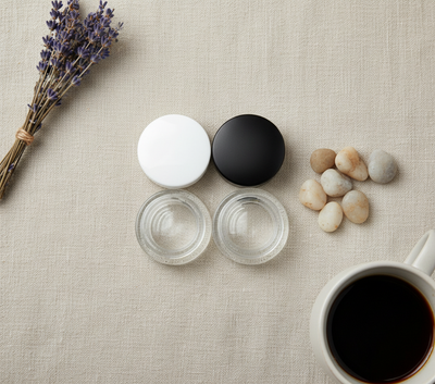 7ml Screw Top Jars with Lids - Overhead Flatlay