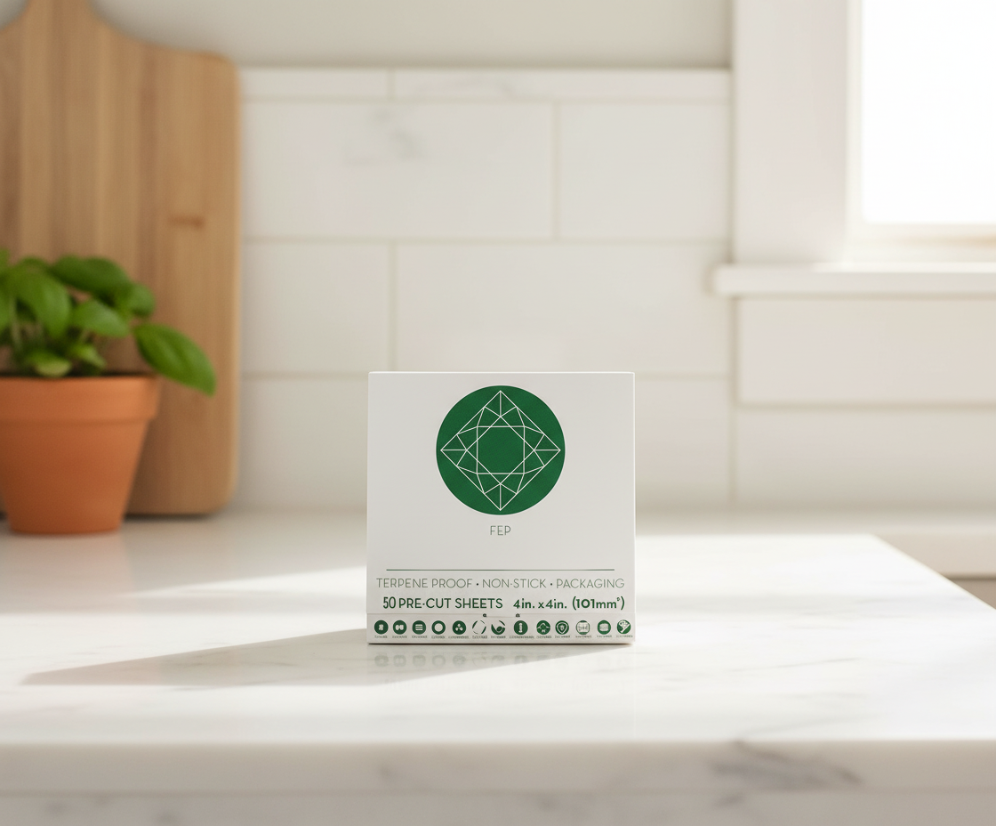 Kraft & Kitchen Clear FEP Sheets Precut - Kitchen Lifestyle