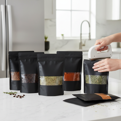 Lifestyle use case image for mylar bags for storage