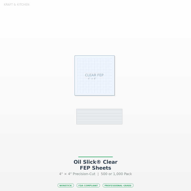 Kraft & Kitchen Clear FEP Sheets Precut - product view 16
