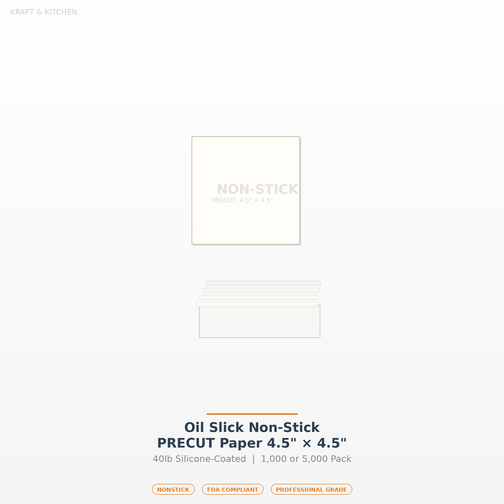 Oil Slick Non-Stick PRECUT Paper 4.5x4.5 - Professional nonstick sheets for bakers and crafters