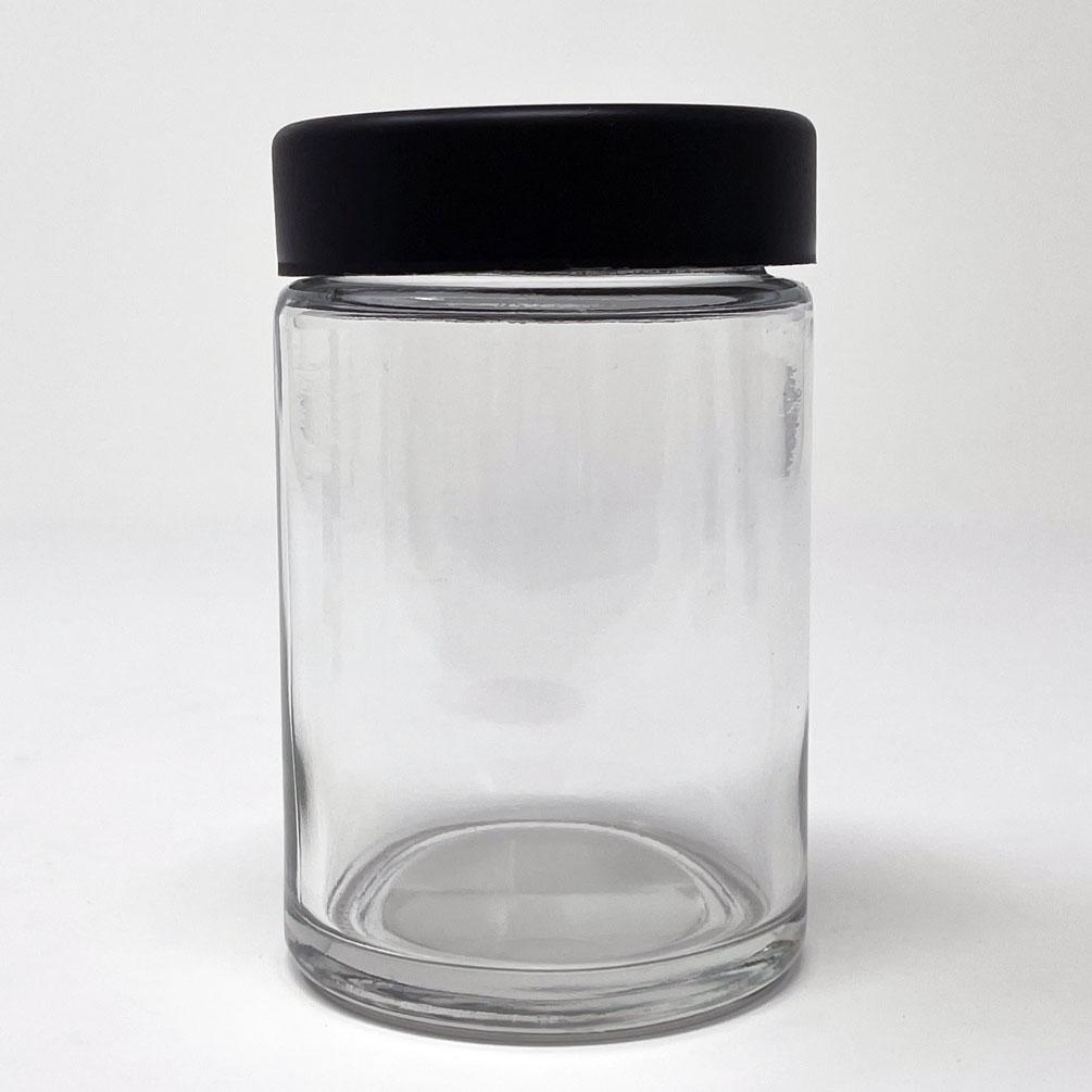 5oz Glass Jar with Black CR Lid - Kraft & Kitchen
