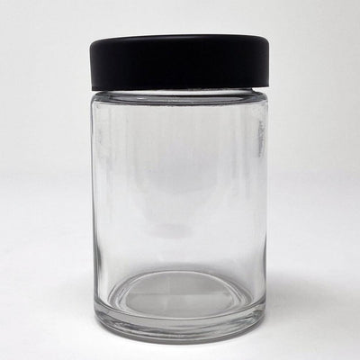 5oz Glass Jar with Black CR Lid - Kraft & Kitchen