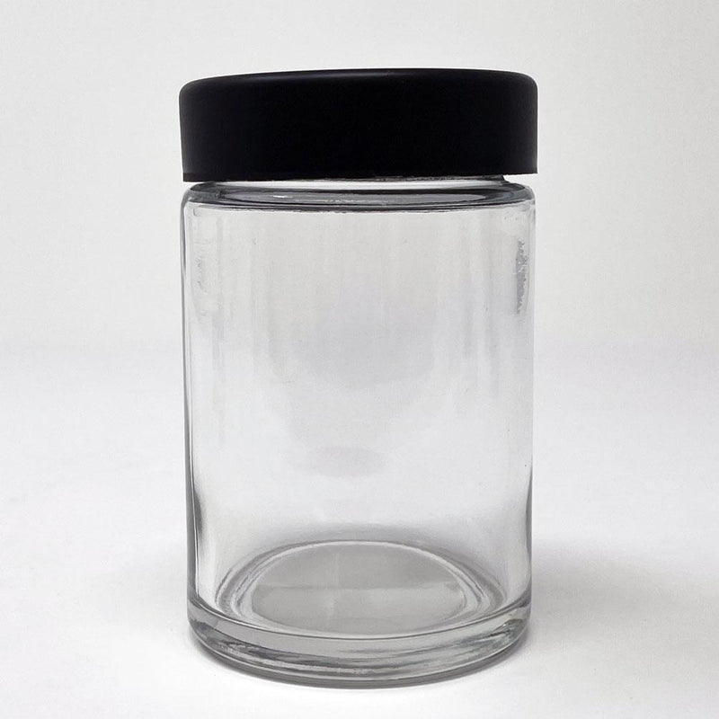 5oz Glass Jar with Black CR Lid - Kraft & Kitchen