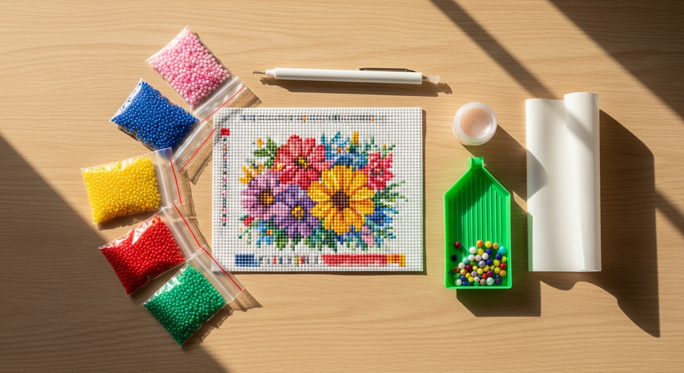 Diamond Painting for Beginners: Your First Kit to Finished Masterpiece