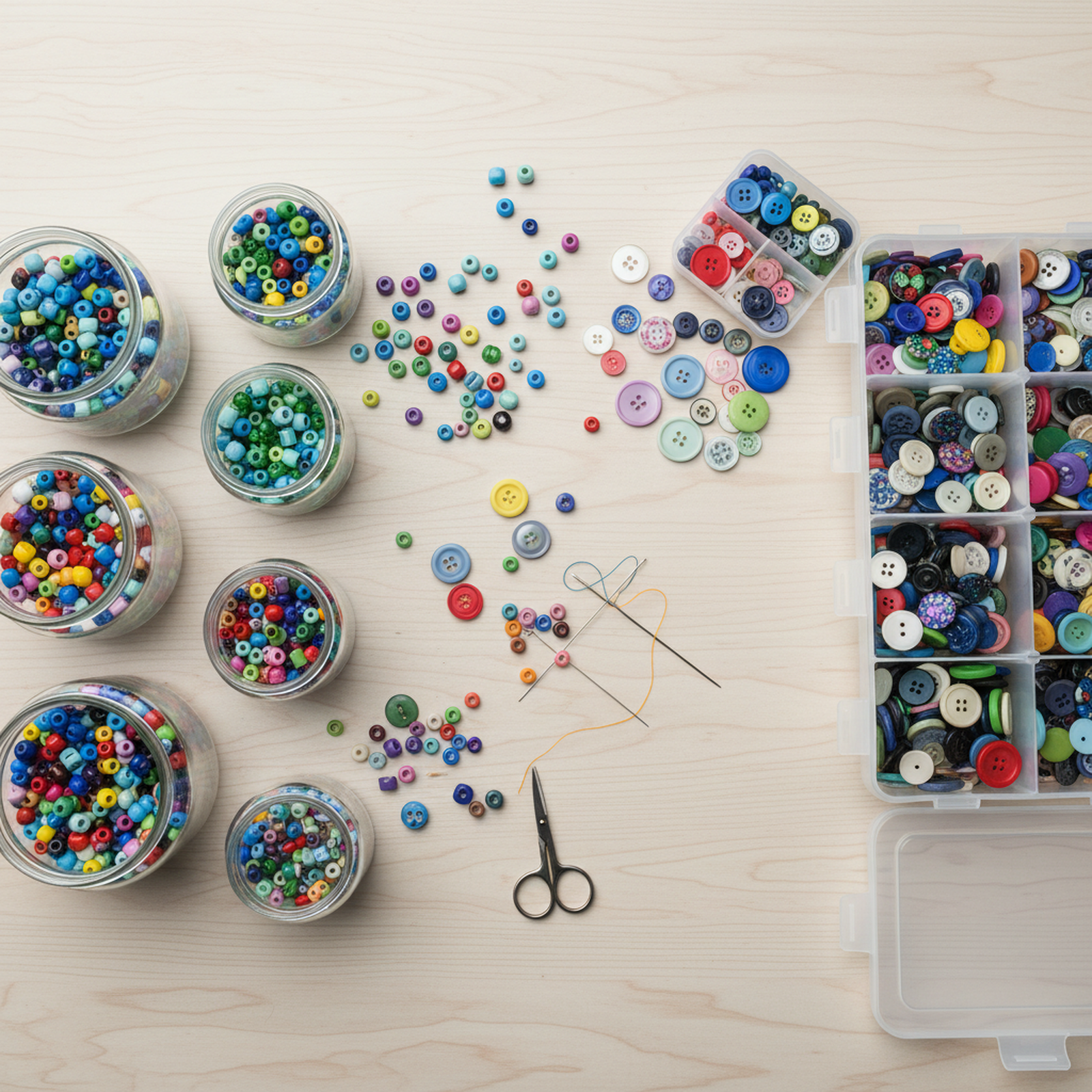 Glass vs Plastic Storage for Craft Supplies: Which Actually Lasts?