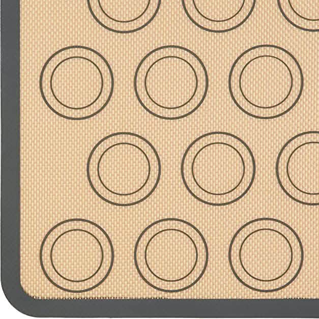 Silicone Baking Mat with Macaron Guides, 2 Pack