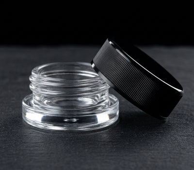 9ml Child Resistant Jar with Black Lids