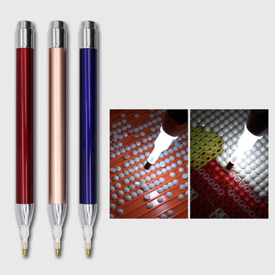 Luminous Point Drill Pen for Diamond Painting - close-up detail view