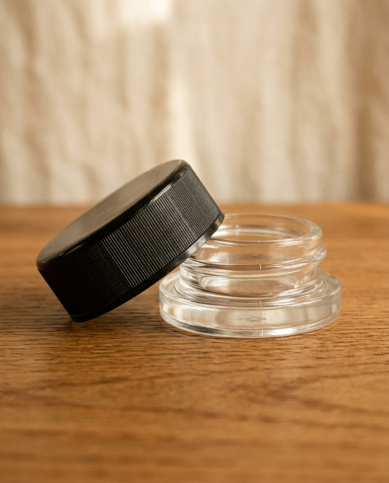9ml Child Resistant Jar with Black Lids — product shot