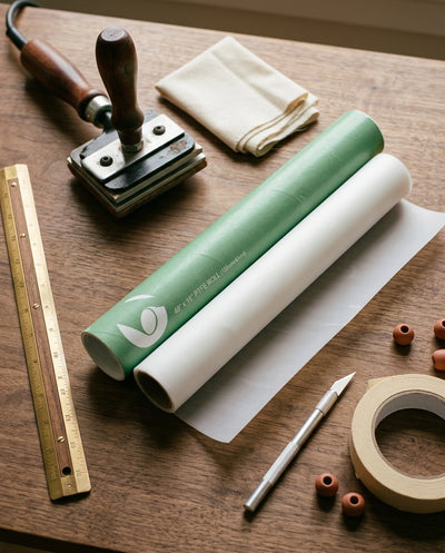 Nonstick PTFE Rolls — workspace flatlay