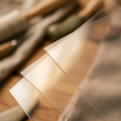 Kraft & Kitchen Clear FEP Sheets Precut — material and finish detail