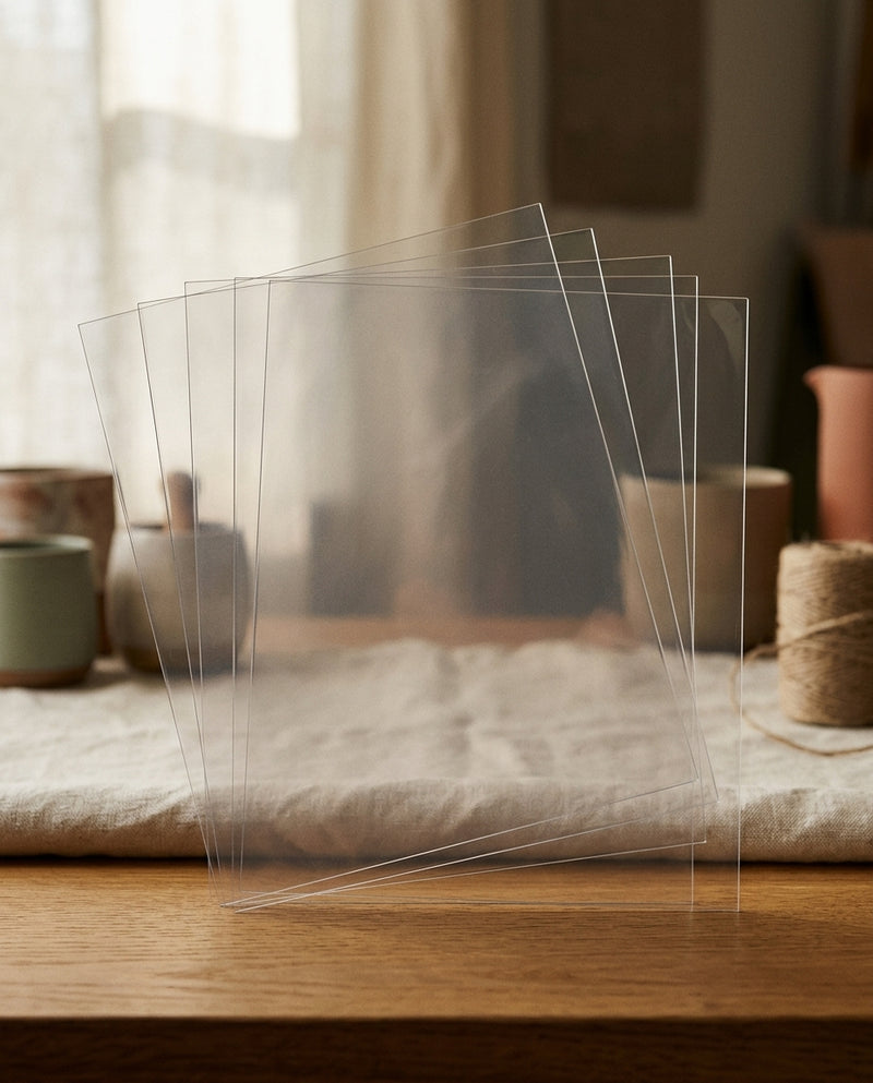 Kraft & Kitchen Clear FEP Sheets Precut — product shot