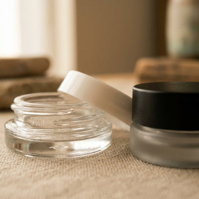 7ml Screw Top Jars with Lids — material and finish detail