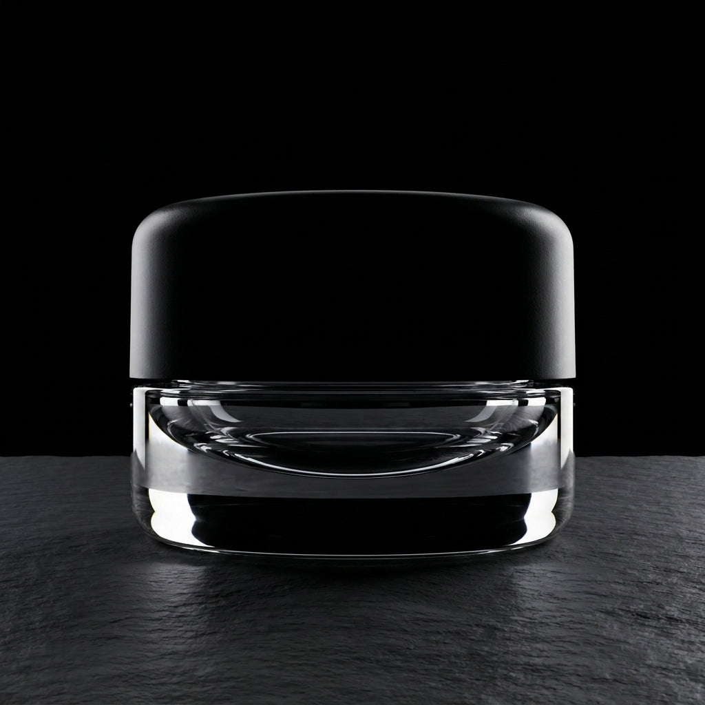 9ml Round Bottom Child Resistant Glass Jar with Lids — product shot