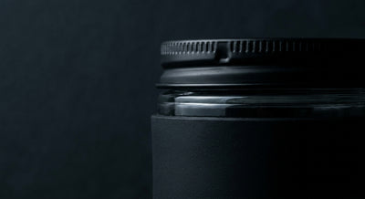 5oz Jar with Silicone Jar Jacket and Secret Container — finish and closure detail