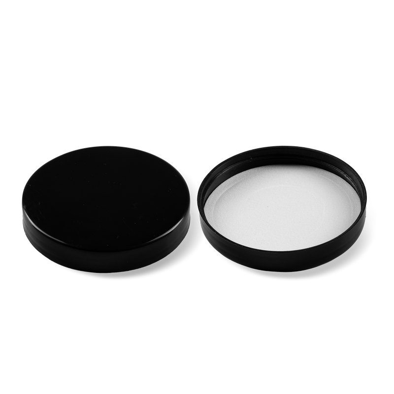 71-410 Black PP Plastic Lid with PE Liner, Case of 100