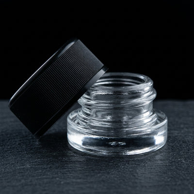 5ml Child Resistant Jar with Black Lids