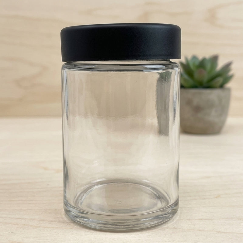 5oz Glass Jar with Black CR Lid