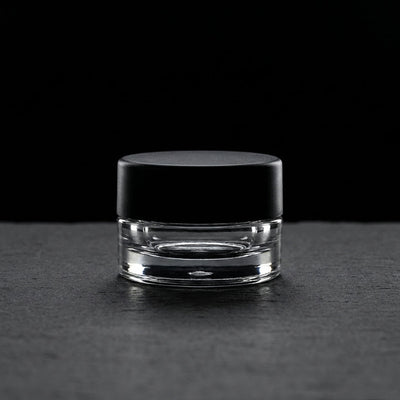 5ml Round Bottom Child Resistant Jar with Black Lids