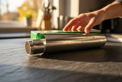 Kraft & Kitchen Wrap Foil Backed Parchment - Detail Closeup