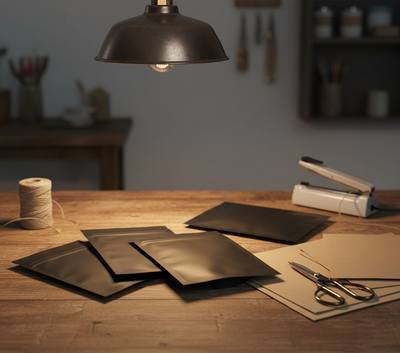 Mylar Bags for Storage - Workspace Scene