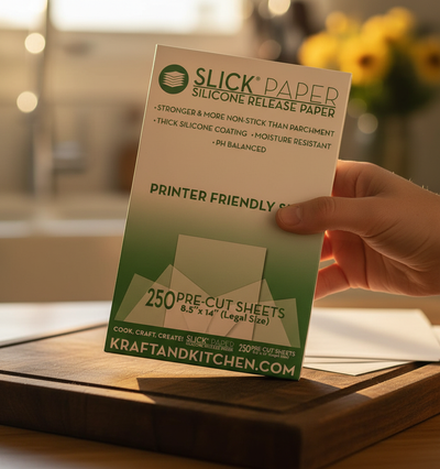 Silicone Release Paper Nonstick Coated Glassine Paper - Detail Closeup