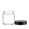 3oz Glass Jar with Black CR Lid - Kraft & Kitchen