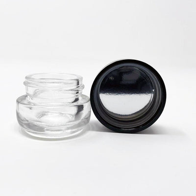 5ml Round Bottom Child Resistant Jar with Black Lids - Kraft & Kitchen