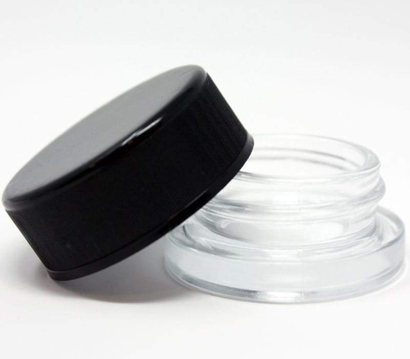 5oz Glass Jar with Black CR Lid - Oil Slick