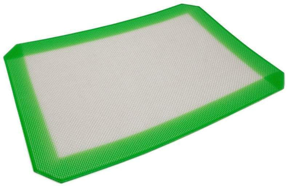 Green Round Shape Silicone Mats Wax Non-Stick Pads Silicone Dry